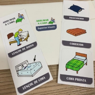 Suportes Visuais Arrumar a Cama