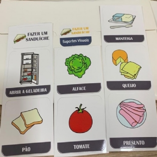Suportes Visuais Fazer um Sanduiche