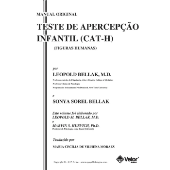 CAT-H (Cartões de Aplicação) - Teste de Apercepção Infantil â Figuras Humanas