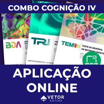 Combo Cognição IV (Aplicação Online - 11 a 50 licenças) - TEM-R-2, TRI e Combo BDA