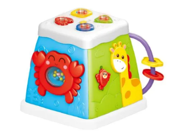 Cubo de Atividade 5 em 1 Com Luz e Som