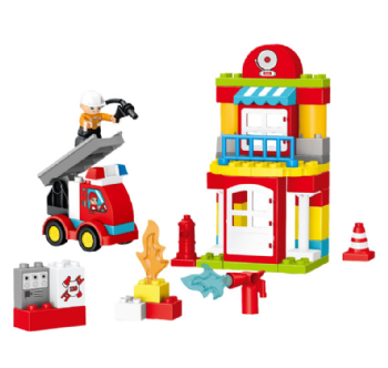 Cubic Jr - Estação De Bombeiro 53 Peças